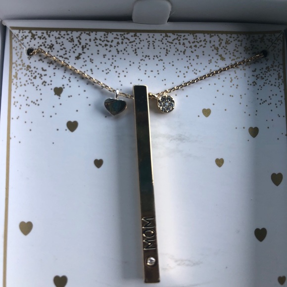 💕Mother’s Necklace Tiny Heart Crystal Flower NEW IN BOX - Picture 4 of 11